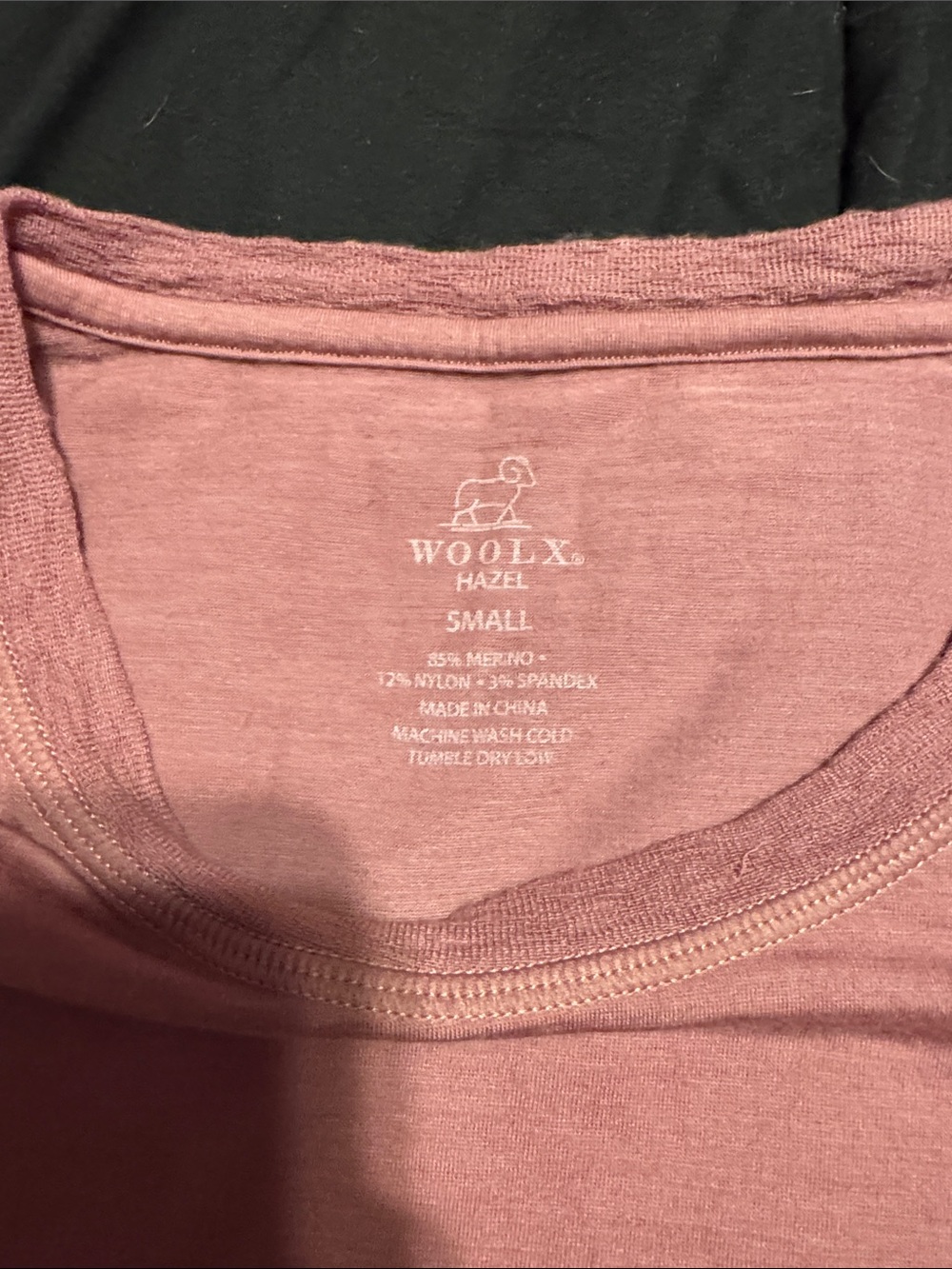 WoolX Women's Pink Long Sleeve Tunic Top size small - Picture 3 of 6